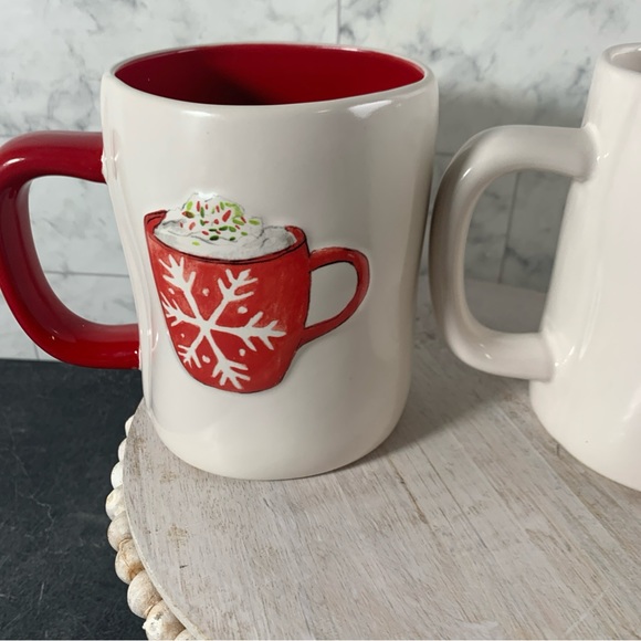 - Rae Dunn set of 2 hot cocoa mugs - Picture 6 of 7